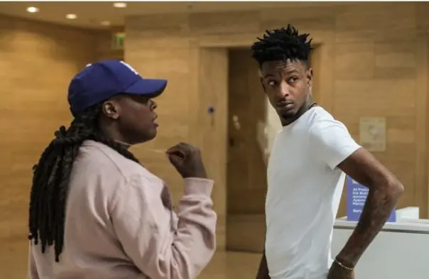 Musicians Kei Henderson and 21 Savage